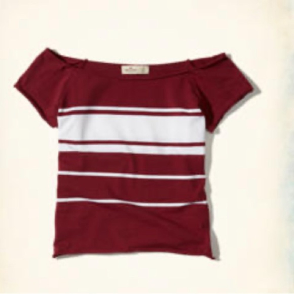 Stripe Off-The-Shoulder Top